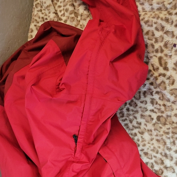 COLUMBIA Hooded Rain Coat Red 4XT - Picture 9 of 12